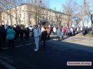 У Ингульского моста правоохранители разогнали демонстрантов.