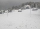 В Карпатах выпал снег