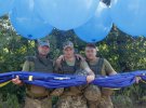 Флаг Украины запустили в небо из Авдеевки в сторону оккупированного Донецка. Фото: facebook.com/72.brigade.best