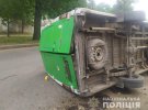 У Харкові під час руху перекинувся мікроавтобус: водієві стало зле за кермом і він помер до приїзду “швидкої”