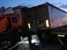 У  Миколаївській області зіткнулися чотири вантажівки.  Є загиблий і поранений