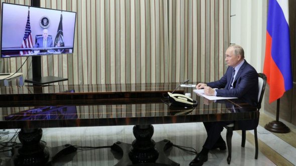Путін приєднався до зустрічі через відеозв'язок із Сочі 