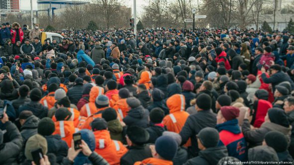 Мітинг в Актау на заході Казахстану
