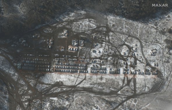 Российская база в Ельне, возле украинских границ, в ноябре 2021 года