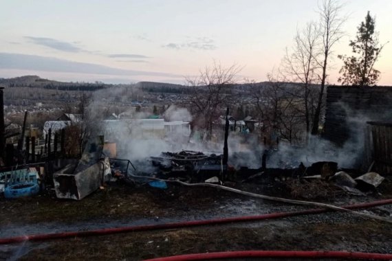 В российском Челябинске вспыхнул пожар