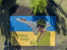 Панно з квітів "Привид Києва"