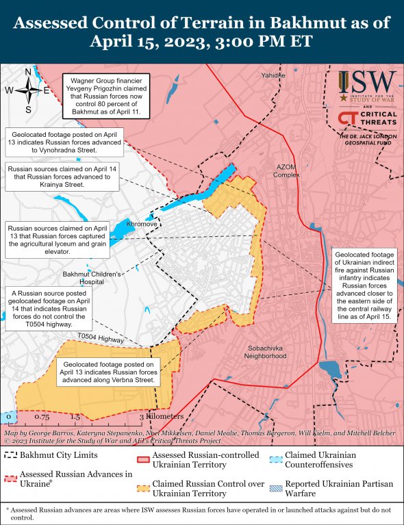 Карта бойових дій від ISW