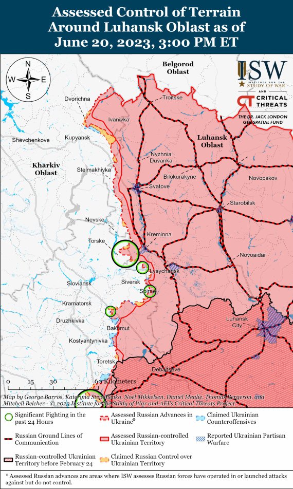 З'явилися оновлені карти бойових дій