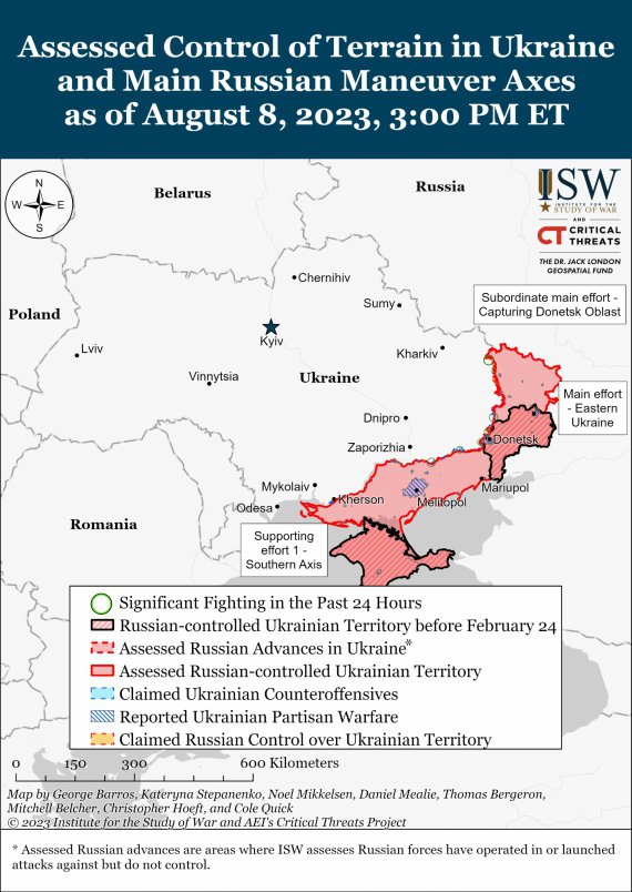 Показали актуальні карти боїв в Україні