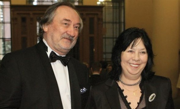 Богдан Ступка з дружиною