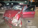 Такси Lanos на полном ходу вылетел на перекресток и врезался в Volkswagen