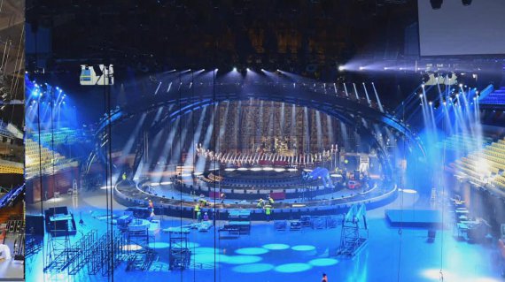 Сцену Євробачення підготовлюють до перших репетицій учасників