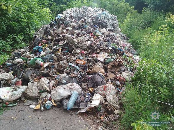 Водій фури скинув 12 т сміття на території черніговського села