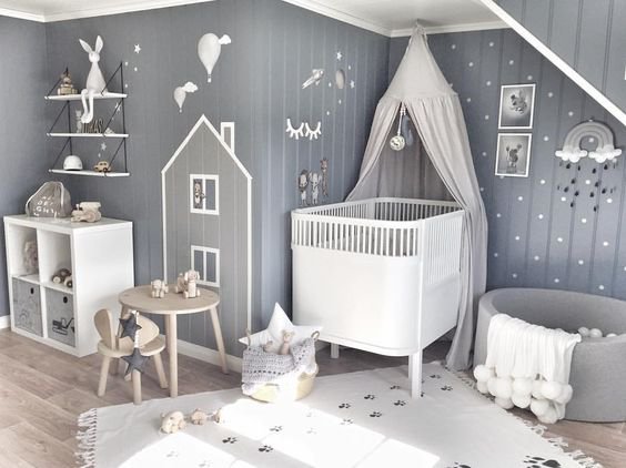 Оформление комнаты с новорожденным