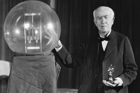 Томас Едісон і його електрична лампочка