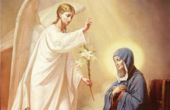 Архангел Гавриїл був посланий Богом в місто Назарет до Пресвятої Діви Марії і повідомив, що Господь обрав її бути Матір'ю Божою, йдеться у Біблії