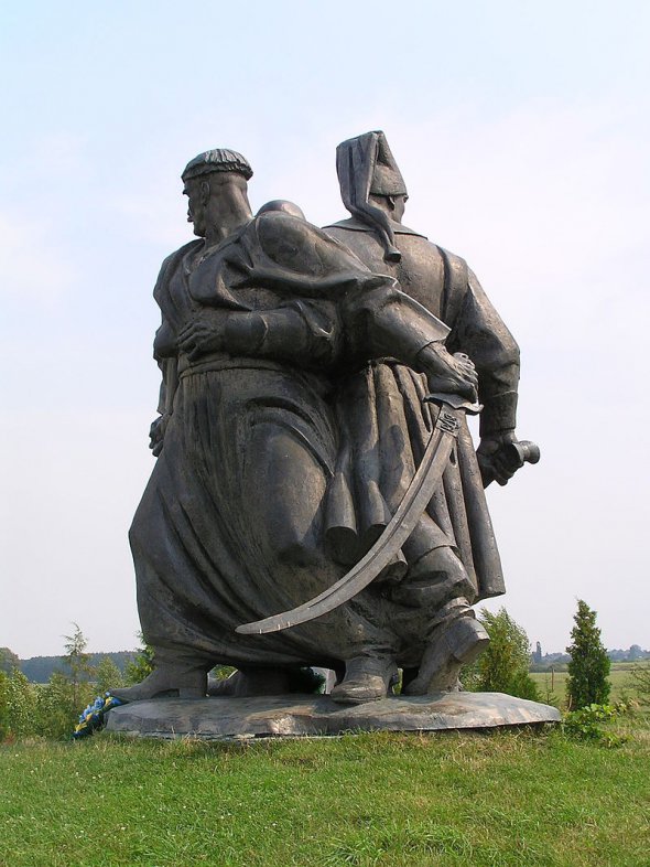 Пам'ятник загиблим козакам під час битви