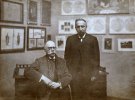 Николай Биляшивский и Порфирий Мартынович на Первой Украинской артистической выставке. Декабрь, 1911. Городской музей, Киев