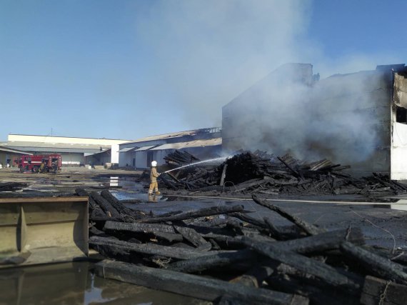В ночь на 22 августа сгорел склад "Новой почты" в Полтаве
