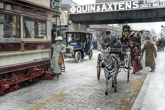 Показали кольорові фото америки кінця XIX - початку XX ст.