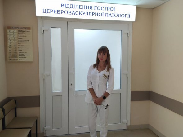 Завідувач відділення гострої цереброваскулярної патології у міській лікарні Полтави №1 Анна Жорник
