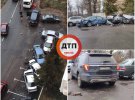 В Боярке пьяная девушка устроила масштабную аварию. Фото: dtp.kiev.ua