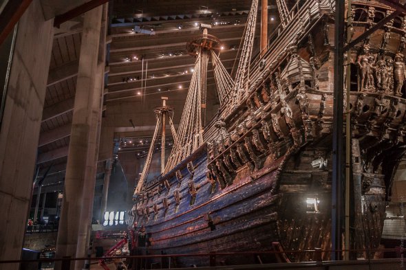 Шведський лінійний корабель "Ваза" зберігається в однойменному музеї у Стокгольмі 