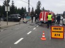 Поблизу Івано-Франківська зіткнулися автомобіль рятувальників марки ГАЗ-2705 та Land Rover. Четверо потерпілих