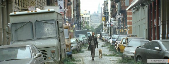 В екранізації роману "Я — легенда" американця Річарда Меттісона міста спустошив страшний вірус, лише герой Вілла Сміта має імунітет до хвороби, шукає рятівну для людства вакцину