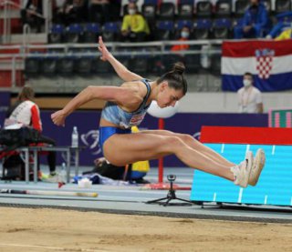 Украинка выиграла чемпионат Европы по прыжкам в длину