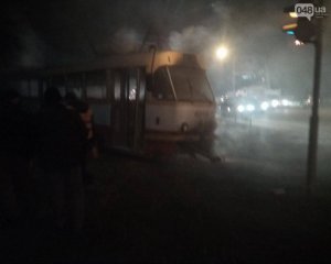 У трамваї сталась пожежа - є постраждалі