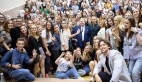 Олег Винник розповів студентам про свій успіх у шоу-бізнесі